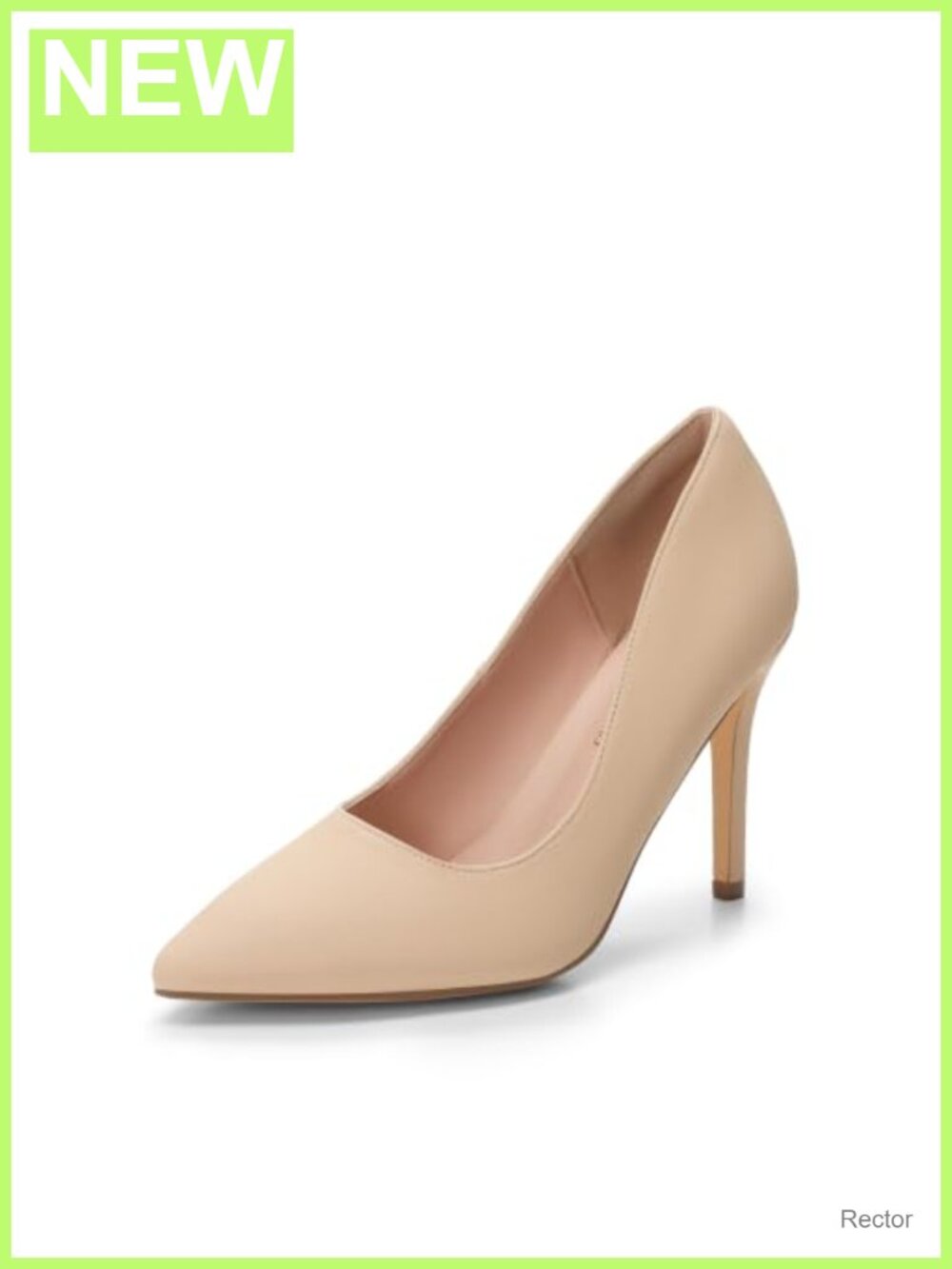 Women's Pointed Toe Stiletto Heels 4 Inch Faux Leather Pumps
